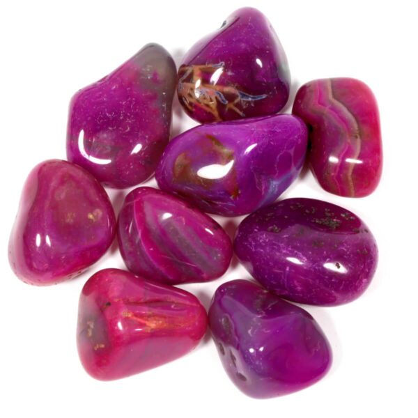 Malachite Polished Tumblestone Healing Crystals Pink Agate Polished Tumblestone Healing Crystals